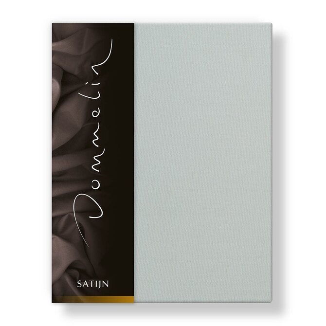 Drap-housse Dommelin Uni Satin 300TC 523 Argent 80x220/30