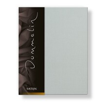 Drap-housse Uni Satin 300TC 523 Argent 120x200/30