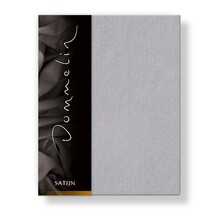 Drap-housse Uni Satin 300TC 584 Gris Souris 80x210/30