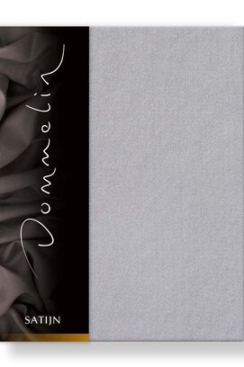 Drap-housse Dommelin Uni Satin 300TC 584 Gris Souris 120x220/30