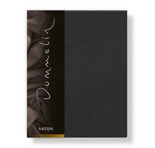 Drap-housse Uni Satin 300TC 556 Charbon 160x220/30