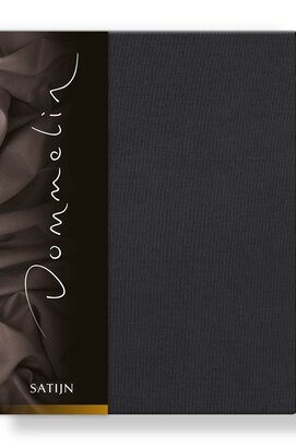 Drap-housse Uni Satin 300TC 556 Charbon 210x220/30
