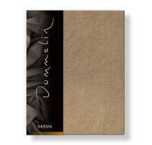 Drap-housse Uni Satin 300TC 574 Cappuccino 90x200/30