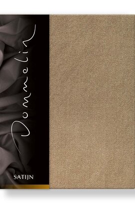 Drap-housse Dommelin Uni Satin 300TC 574 Cappuccino 160x200/30