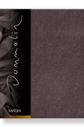 Dommelin Hoeslaken Uni Satijn 300TC 557 Bruin 200x200/30