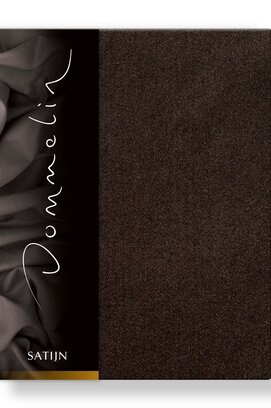 Drap-housse Uni Satin 300TC 575 Choco 100x200/30