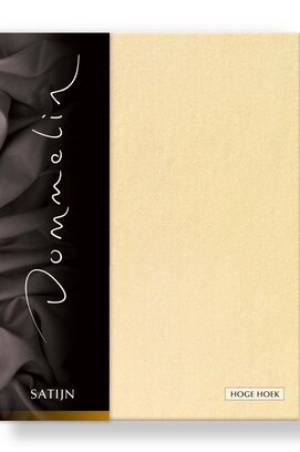 Dommelin Hoeslaken Uni Satijn 300TC 532 Lichtgeel 90x200/30