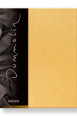 Drap-housse Uni Satin 300TC 546 Ocre Jaune 120x200/30