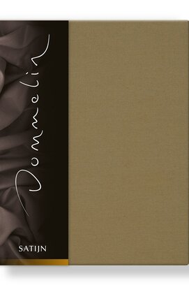 Drap-housse Dommelin Uni Satin 300TC 507 Bronze 100x200/30