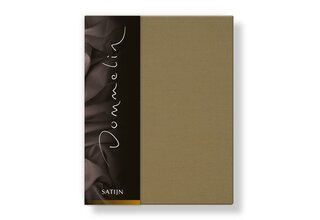 Drap-housse Uni Satin 300TC 507 Bronze 120x200/30