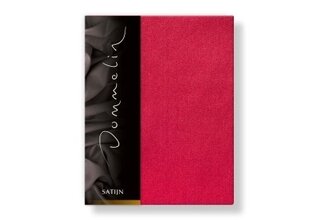 Drap-housse Uni Satin 300TC 579 Cerise 80x200/30