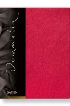 Dommelin Hoeslaken Uni Satijn 300TC 579 Cherry 120x200/30