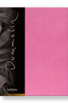 Drap-housse Dommelin Uni Satin 300TC 578 Fuchsia 200x200/30