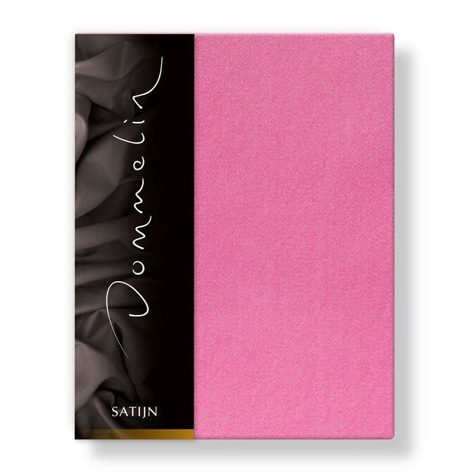 Drap-housse Dommelin Uni Satin 300TC 578 Fuchsia 200x200/30