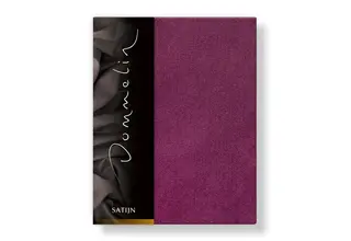 Dommelin Hoeslaken Uni Satijn 300TC 582 Aubergine 180x200/30