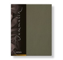 Drap-housse Uni Satin 300TC 589 Olive 120x200/30