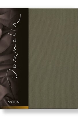 Dommelin Hoeslaken Uni Satijn 300TC 589 Olijf 120x200/30