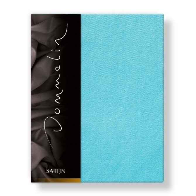 Drap-housse Uni Satin 300TC 569 Aigue-marine 90x200/30 Drap-housse Uni Satin 300TC 569 Aigue-marine 90x200/30