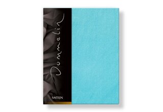 Dommelin Drap-Housse Uni Satin 300TC 569 Aigue-marine 200x200/30