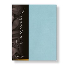 Drap-housse Dommelin Uni Satin 300TC 591 Bleu Pastel 90x220/30
