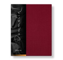 Drap-housse Dommelin Uni Percale 200TC 580 Rosso 160x200/30