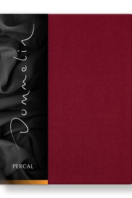 Drap-housse Dommelin Uni Percale 200TC 580 Rosso 180x200/30
