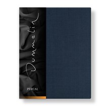 Drap-housse Dommelin Uni Percale 200TC 540 Bleu Nuit 80x200/30