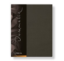 Drap-housse Dommelin Uni Percale 200TC 508 Argile 140x200/30