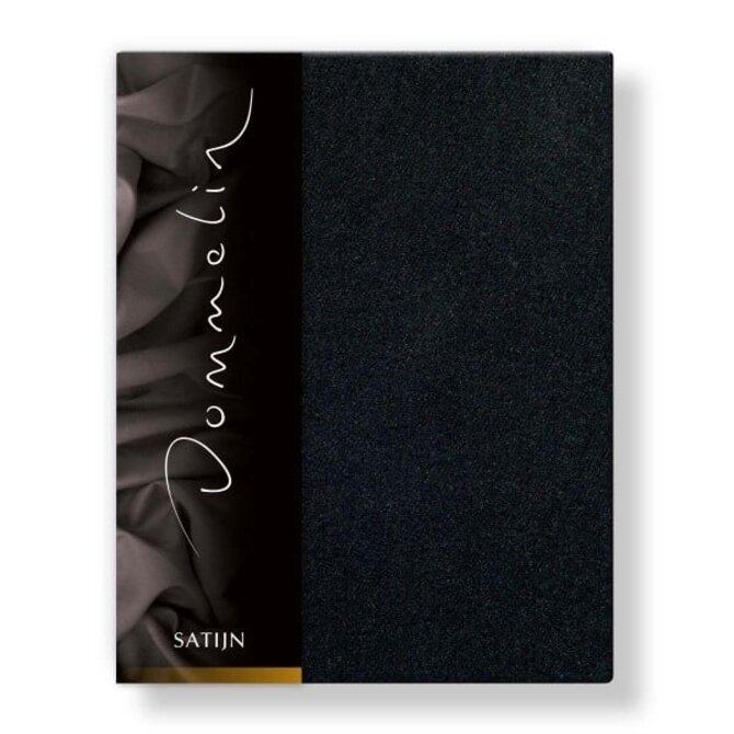 Drap-housse Dommelin Uni Satin 300TC 533 Noir 120x220/30