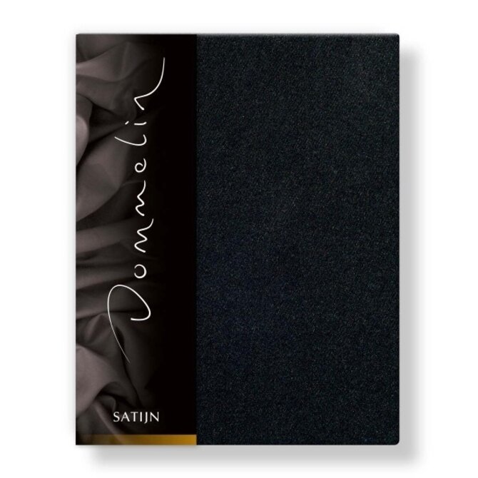 Drap-housse Uni Satin 300TC 533 Noir 200x210/30
