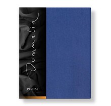 Dommelin Laken Uni Percal 200TC 576 Jeansblauw 160x270 cm