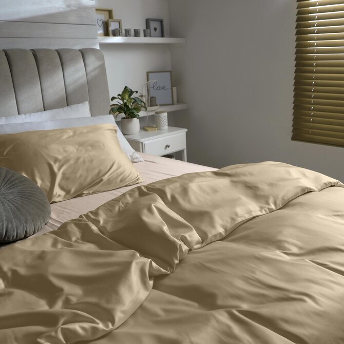 Dommelin Drap Uni Satin 300TC 549 Café 200x270 cm