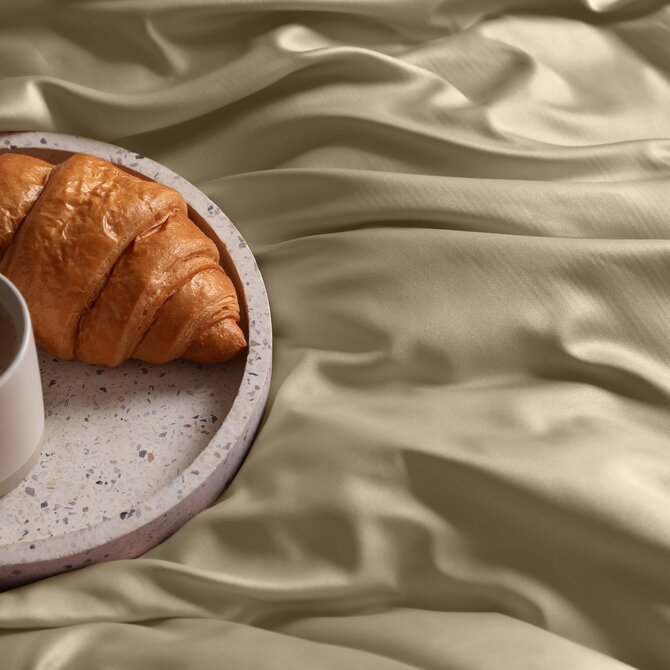 Dommelin Drap Uni Satin 300TC 549 Café 200x270 cm