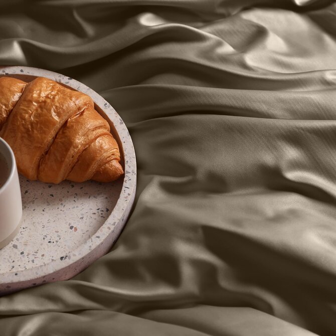 Dommelin Drap Uni Satin 300TC 574 Cappuccino 270x300 cm