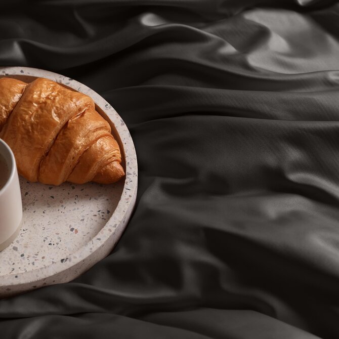 Dommelin Laken Uni Satijn 300TC 575 Choco 270x300 cm