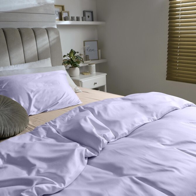 Dommelin Drap Uni Satin 300TC 581 Lilas 240x270 cm
