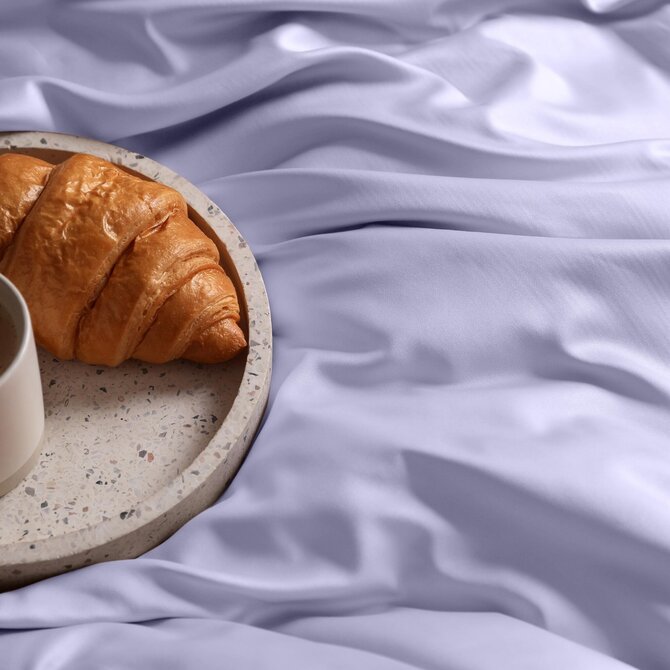 Dommelin Drap Uni Satin 300TC 581 Lilas 270x300 cm