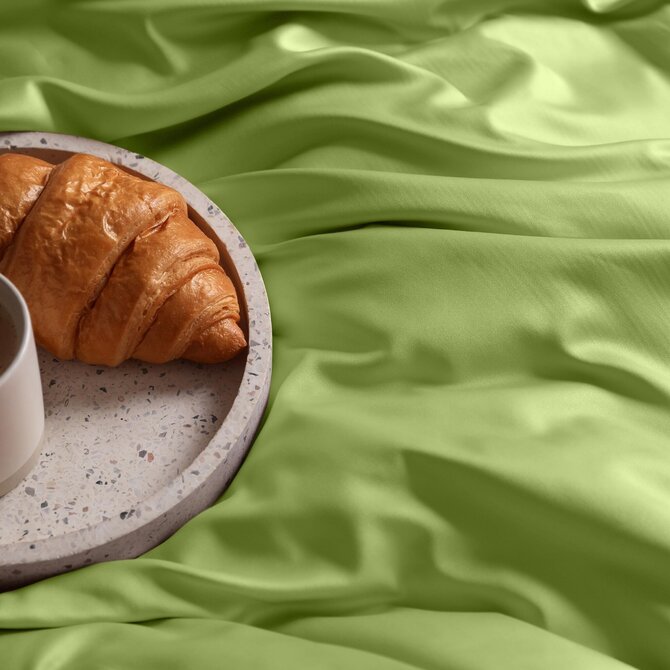 Dommelin Drap Uni Satin 300TC 586 Vert 270x300 cm