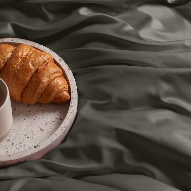 Dommelin Drap Uni Satin 300TC 508 Argile 160x270 cm