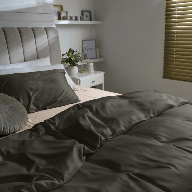 Dommelin Drap Uni Satin 300TC 508 Argile 240x270 cm