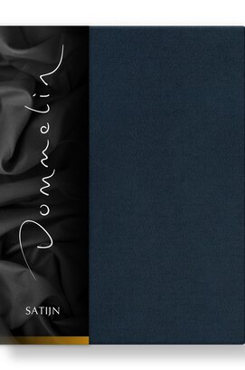 Dommelin Drap Uni Satin 300TC 540 Bleu Nuit 270x300 cm