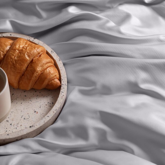 Dommelin Drap Uni Satin 300TC 584 Gris Souris 270x300 cm