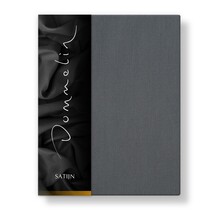 Dommelin Drap Uni Satin 300TC 555 Gris Éléphant 270x300 cm