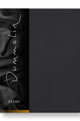 Dommelin Drap Uni Satin 300TC 556 Charbon 160x270 cm