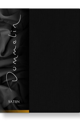 Dommelin Drap Uni Satin 300TC 533 Noir 200x270 cm