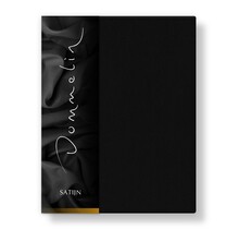 Dommelin Drap Uni Satin 300TC 533 Noir 240x270 cm