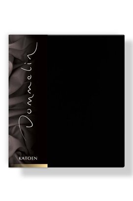Taie d'oreiller Dommelin Uni Coton 133 Noir 60x70 cm