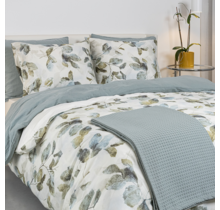 Housse de couette Dommelin Fall Satin 400TC Vert sapin 200x200/220