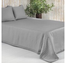 Dommelin Sprei Chicago Satijn 300TC Zilver 50x260 cm