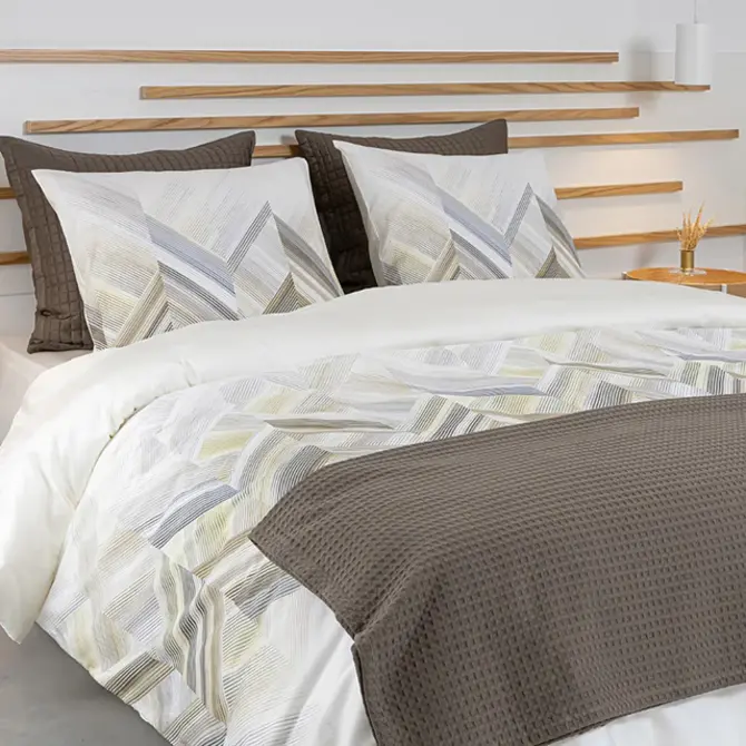 Housse de couette Dommelin Fiamma Satin 400TC Gris Éléphant 140x200/220 Housse de couette Dommelin Fiamma Satin 400TC Gris Éléphant 140x200/220